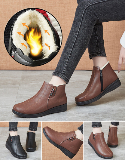 👢Ciepłe buty antypoślizgowe damskie 🔥Wyselekcjonowana włoska skóra bydlęca, elegancka i niezwykle wygodna 