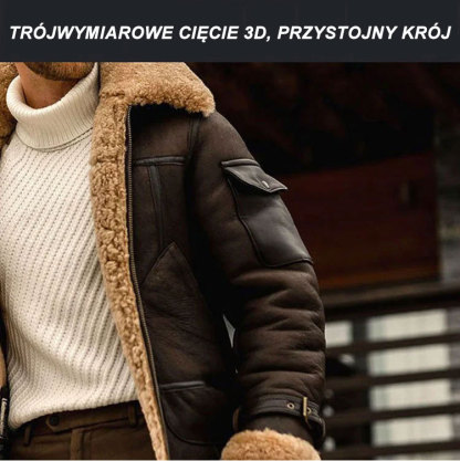 🧥 【Modna i ciepła】 Jednoczęściowa futrzana kurtka midi