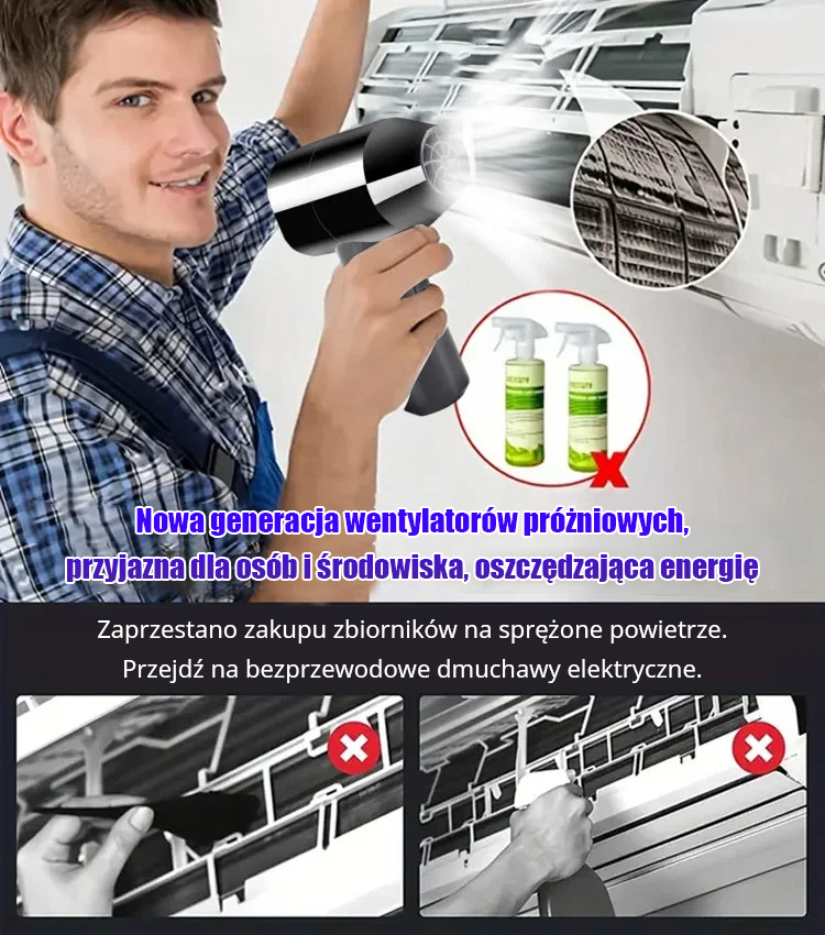 💨Przenośna suszarka do włosów💥Poziom burzy! Prędkość sięga aż 130 000 obr./min, a najszybsza to 2000 obr./min!