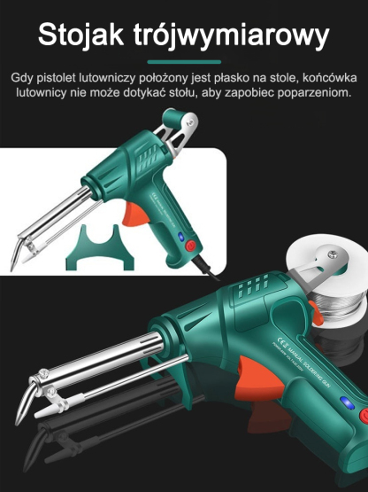 💥【Szybkie nagrzewanie w 3 sekundy】Wielofunkcyjna lutownica z zestawem lutownicy cynowej💫10 razy wydajniejsza niż tradycyjny sprzęt lutowniczy