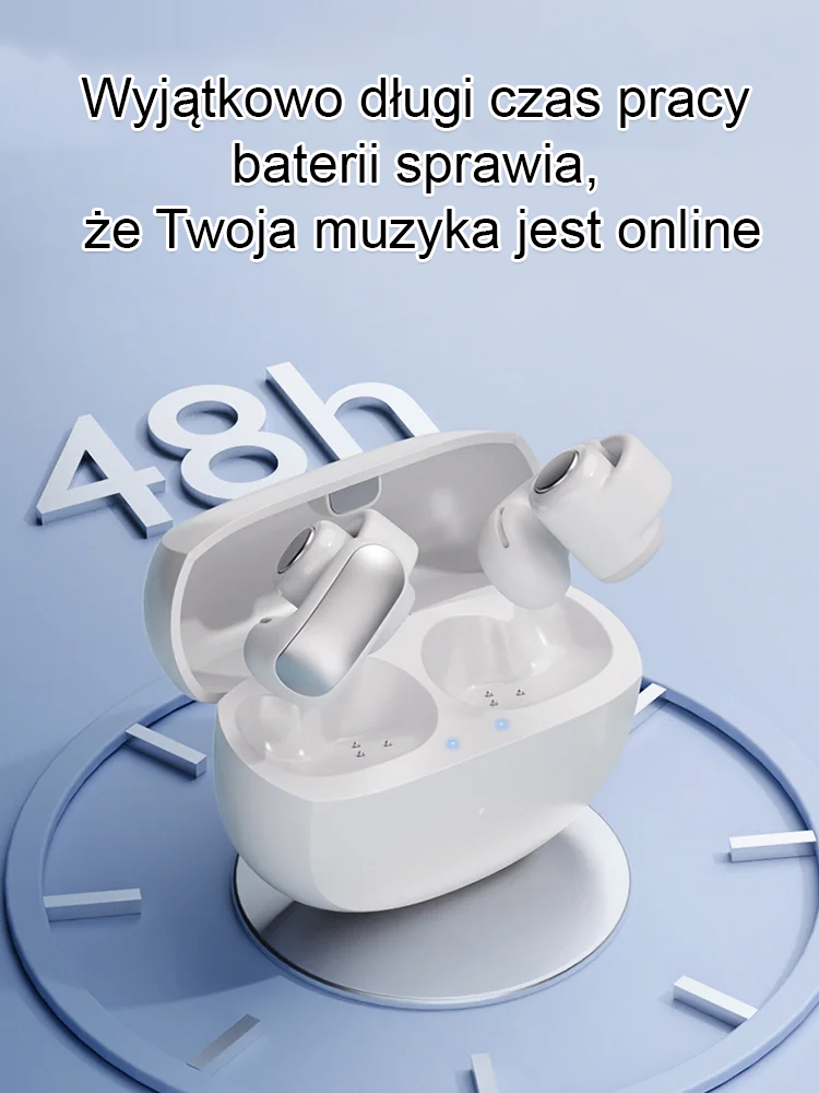 🎧Open sportowe słuchawki Bluetooth🎼po raz pierwszy wprowadzone online! Wciągające pole dźwiękowe stereo 2.0, bezstratna jakość dźwięku na poziomie CD!