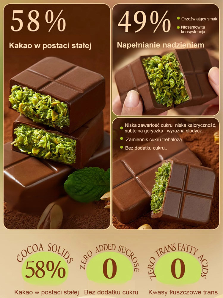 👍Czysta, bogata czekolada najwyższej jakości, połączona z absolutnie pysznymi nadzieniami!