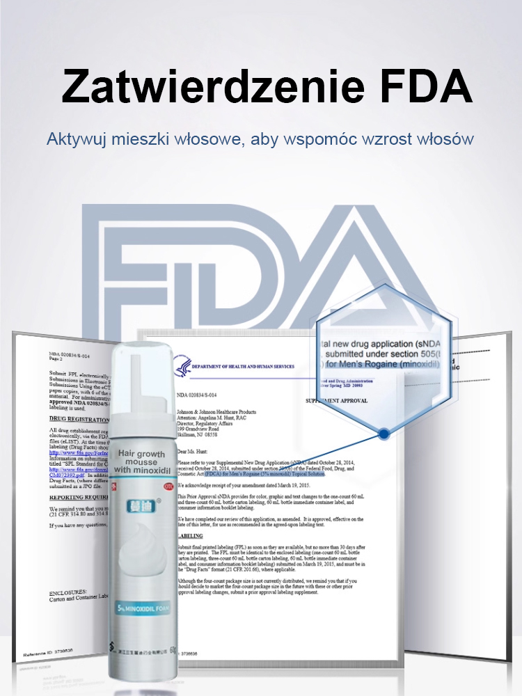 5% najlepiej skoncentrowana pianka minoksydylowa, efekty widoczne w ciągu tygodnia, odzyskaj swoje piękne włosy! 🌟💁‍♂️💁‍♀️
