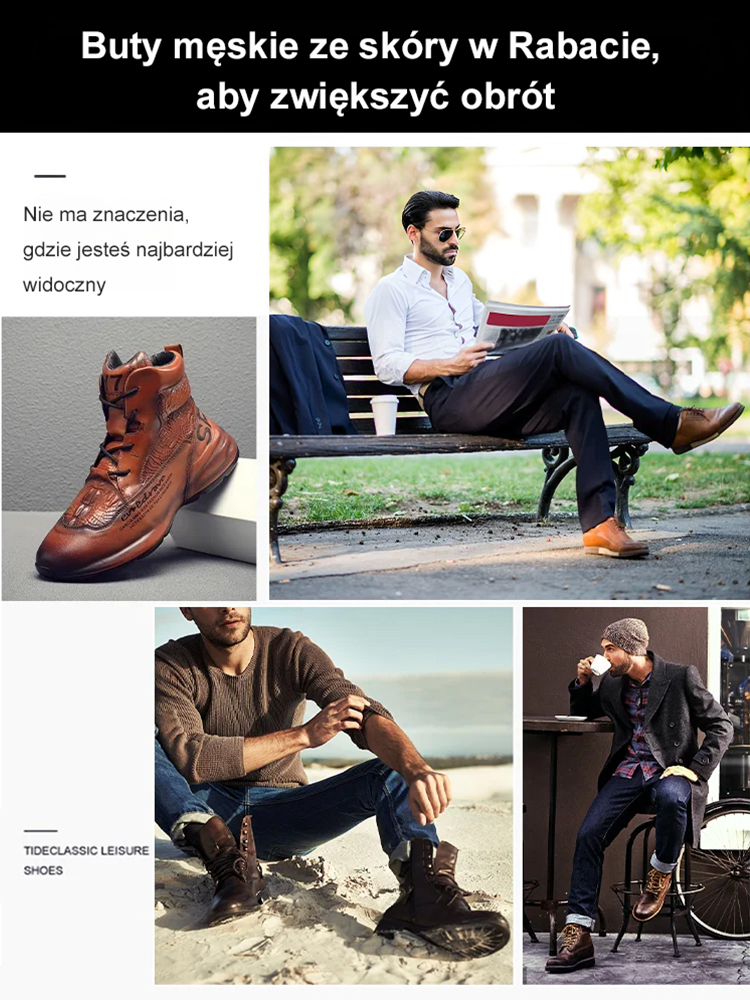 👞[„FNAA Shoe Awards”] Męskie buty na co dzień ze skóry teksturowanej💥W połączeniu z 3 milionami danych o modelach stóp, specjalnie zaprojektowane dla stóp lokalnych mieszkańców
