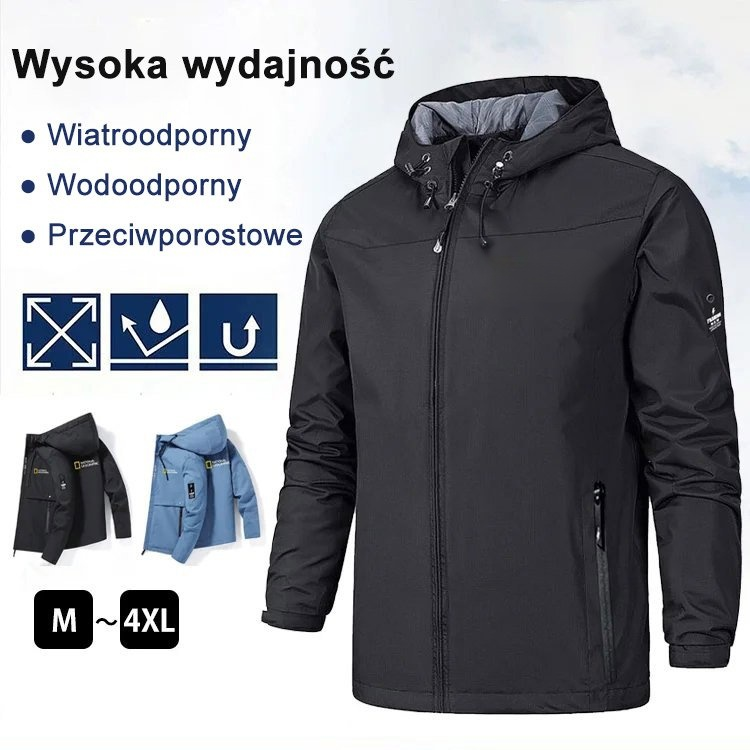 Wiatroodporna kurtka blokująca temperaturę