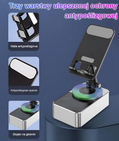 🎶Podstawka ładująca dla leniwego głośnika Bluetooth📣Ładowanie, uchwyt na telefon komórkowy, głośnik Bluetooth trzy w jednym