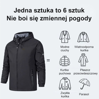 Wiatroodporna kurtka blokująca temperaturę