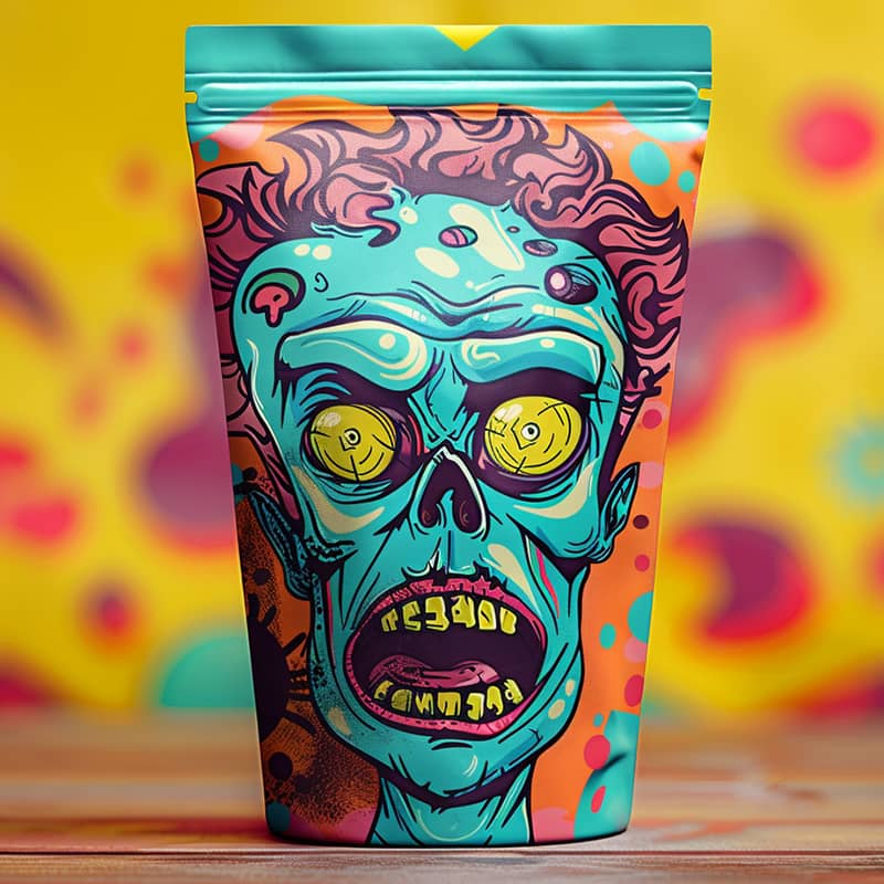 Ziplock, Smell-proof Mylar Bag.