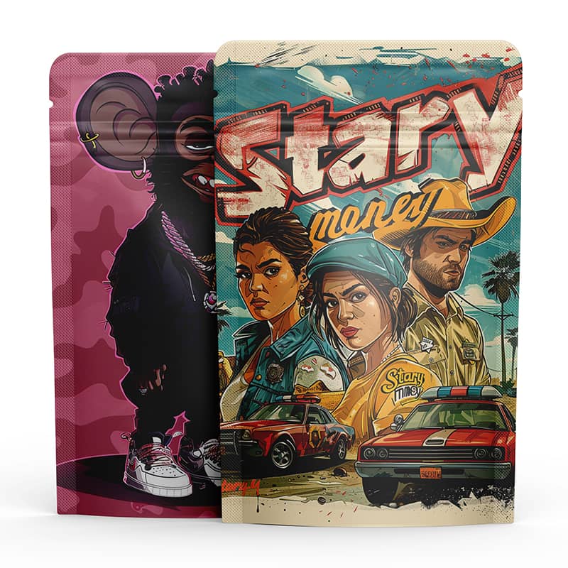 Custom 3.5g Mylar Bags