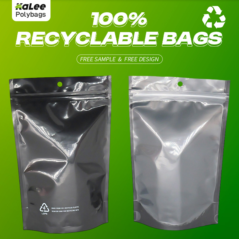 100% Recyclable Stand up Pouches