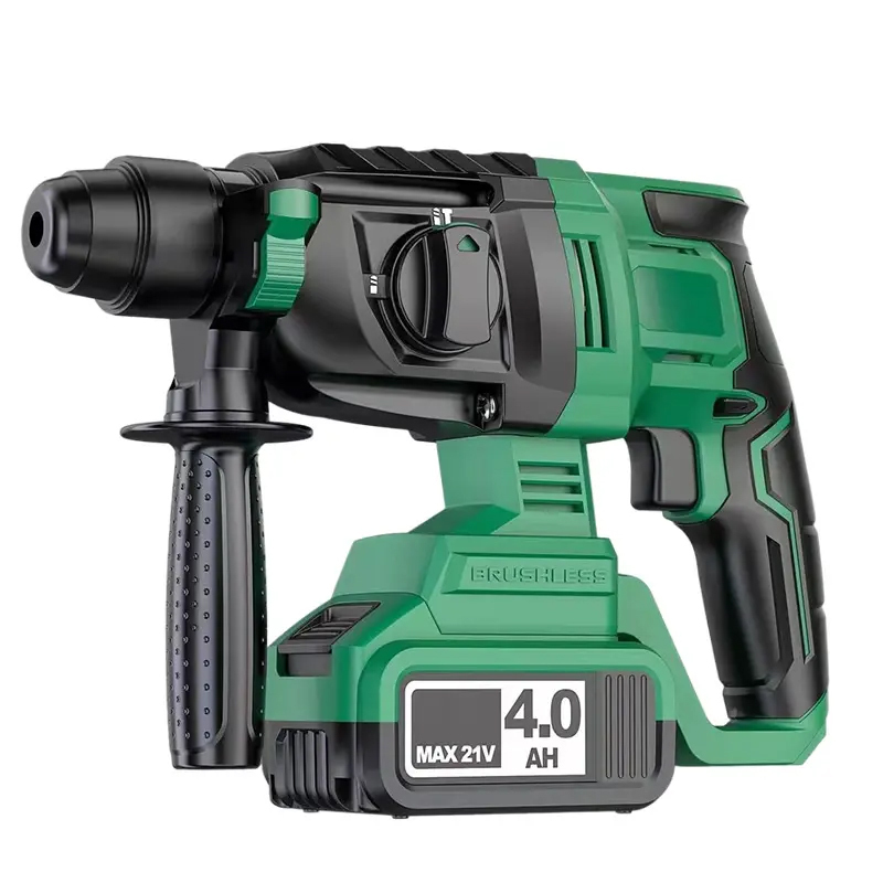 ROLICY Cordless Electric Hammer Drill with Multifunctional Power Source Battery Operated