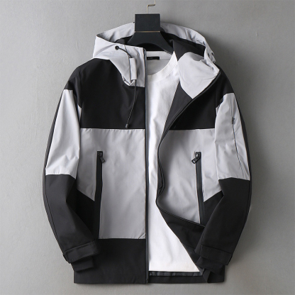 2025 Spring New Soft Fine Comfortable Breathable, Men's Fashion Casual Hooded Jacket Outerwear