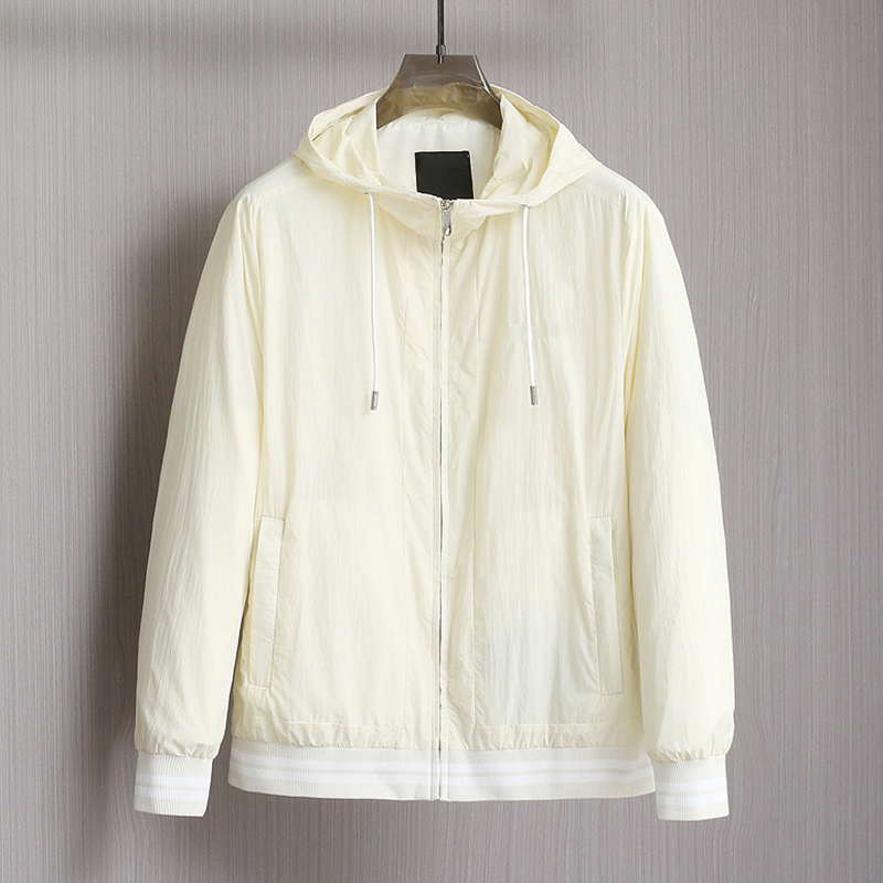 2025 Spring/Summer New Breathable Comfortable Custom Premium Fabric Casual Tailoring Excellent Fit Men's Hooded Jacket