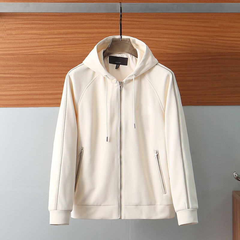2025 Spring/Summer  Cashmere-Polyester Dense Weave Coats Thread Clean Fit Essential Hooded Jacket
