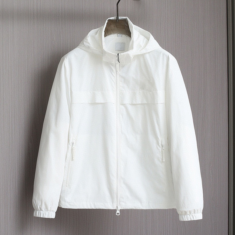 2025 Spring/Summer Imported Lightweight Fiber Fabric Breathable Comfort Minimalist Timeless Design Men's Hooded Jacket Business Casual Trench Coat