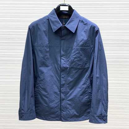 Men's Minimalist Fashion Casual Jacket with Turn-down Collar