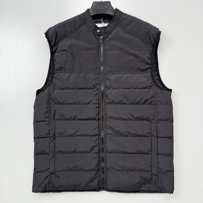 Quilted Stand Collar Puffer Vest – Lightweight Padded Men's Gilet with Modern Fit and Everyday Comfort