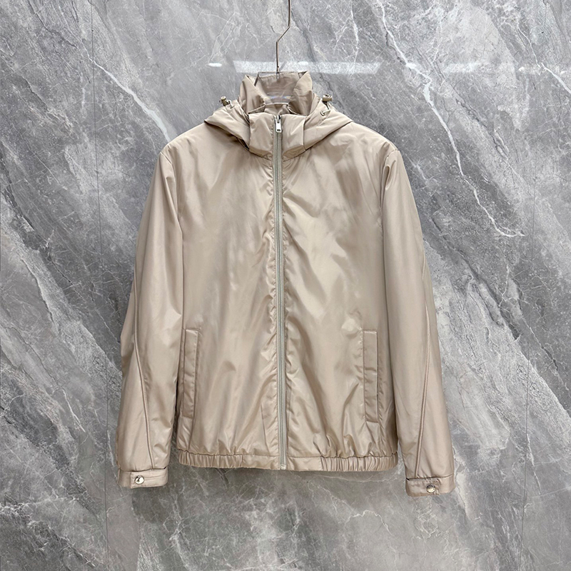 2026 Fall/Winter Lightweight Luxury Hooded Cotton Jacket – Men's Padded Casual Outerwear