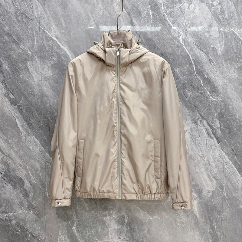 2026 Fall/Winter Lightweight Luxury Hooded Cotton Jacket – Men's Padded Casual Outerwear