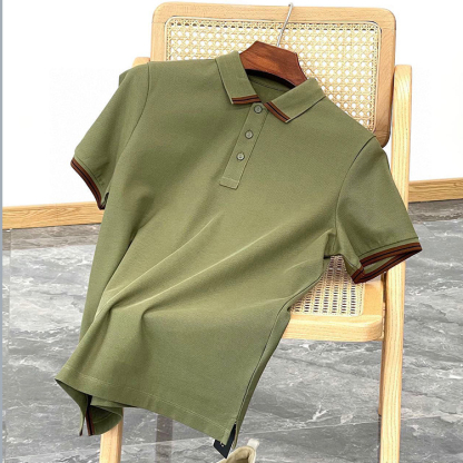 Breathable Moisture-Wicking Polo Collar T-Shirt