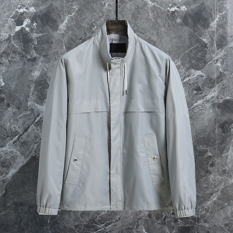 2025 New Eco-Friendly Windproof Waterproof Soft Skin-Friendly Wrinkle-Resistant Structured Business Casual Stand Collar Jacket Outerwear