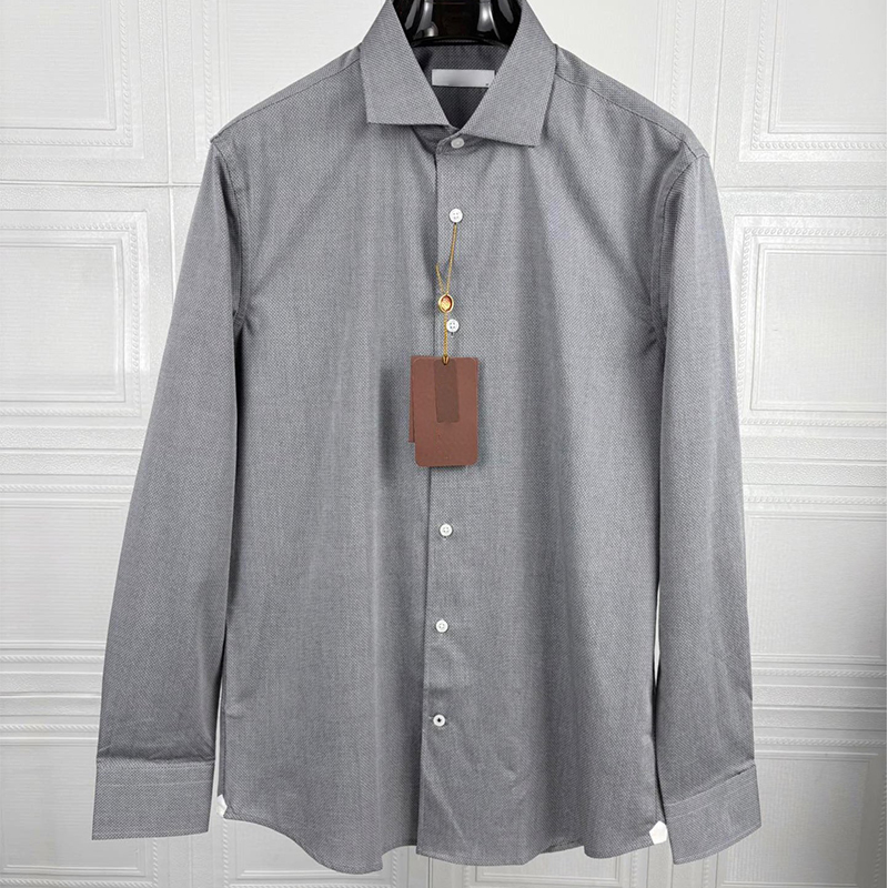 2025 New Lightweight Silky Soft Skin-Friendly  Slim-Fit Men's Business Casual Long Sleeve Shirt