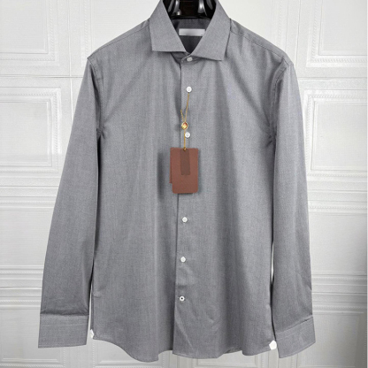 2025 New Lightweight Silky Soft Skin-Friendly  Slim-Fit Men's Business Casual Long Sleeve Shirt