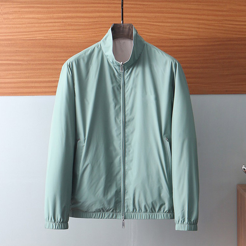 2025 New Slightly Loose Comfortable Lightweight Men Business Casual Stand-up Collar Jacket