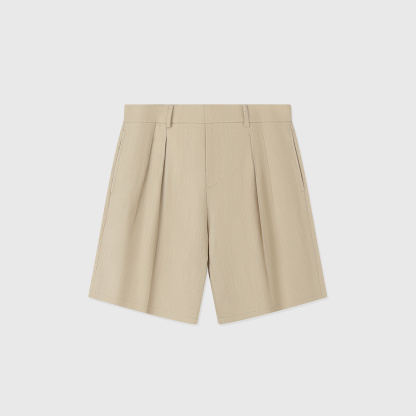 2026 New Fashion Buxton Linen Bermuda Shorts – Khaki | Spring/Summer 2026 Collection