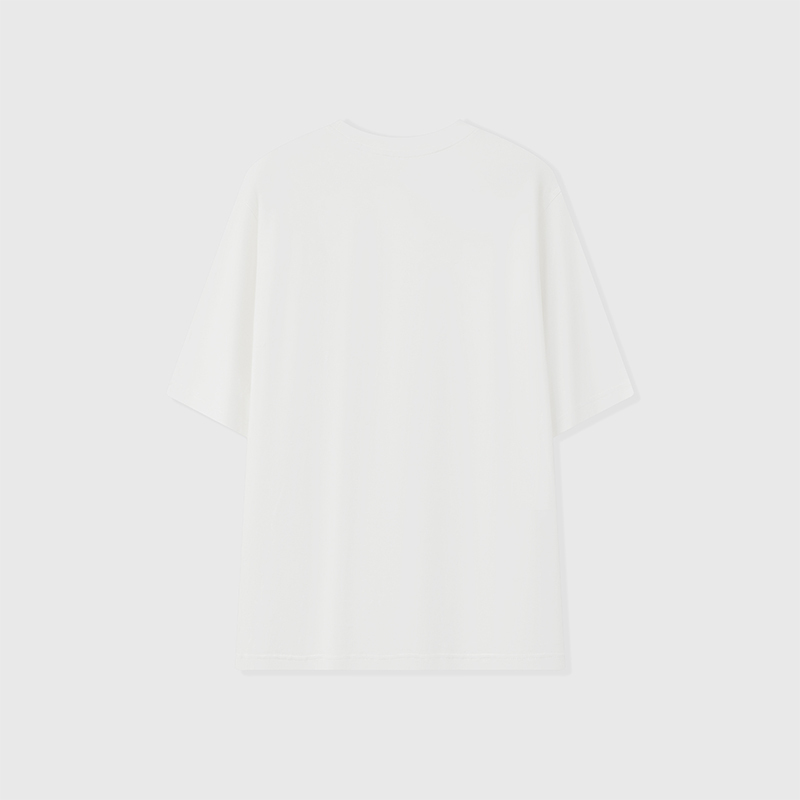 2026 Spring/Summer Horse Leather Patch Short Sleeve T-Shirt – Premium White Men's Tee  Short Description