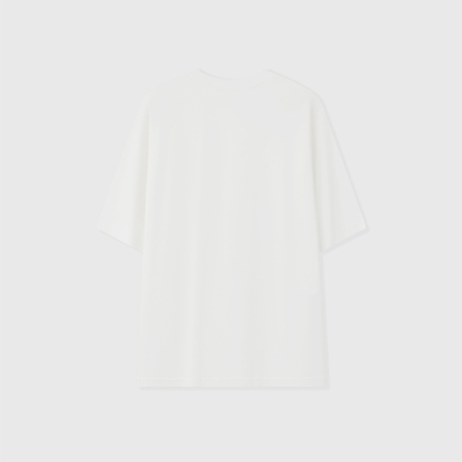 2026 Spring/Summer Horse Leather Patch Short Sleeve T-Shirt – Premium White Men's Tee  Short Description