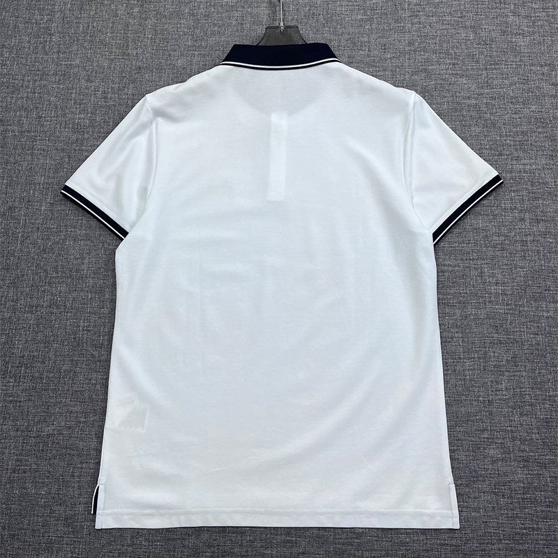 2025 Spring/Summer Custom Woven Fabric/Italian Minimalist Design Triple-Button Breathable Fit Men's Luxury Business Polo Shirt