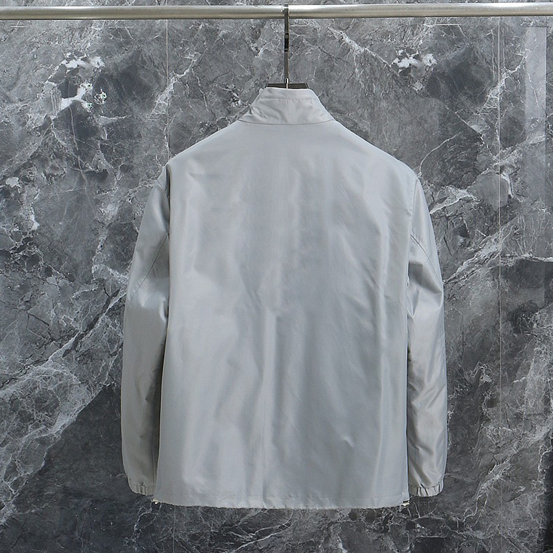 2025 New Eco-Friendly Windproof Waterproof Soft Skin-Friendly Wrinkle-Resistant Structured Business Casual Stand Collar Jacket Outerwear