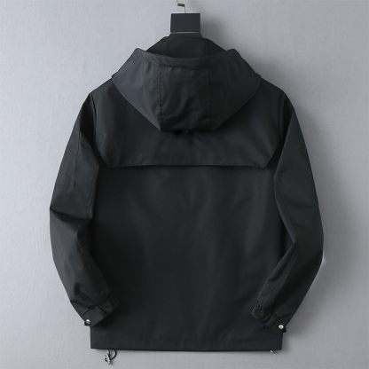 2025 Spring New Soft Fine Comfortable Breathable, Men's Fashion Casual Hooded Jacket Outerwear