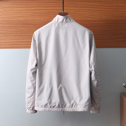 2025 New Slightly Loose Comfortable Lightweight Men Business Casual Stand-up Collar Jacket