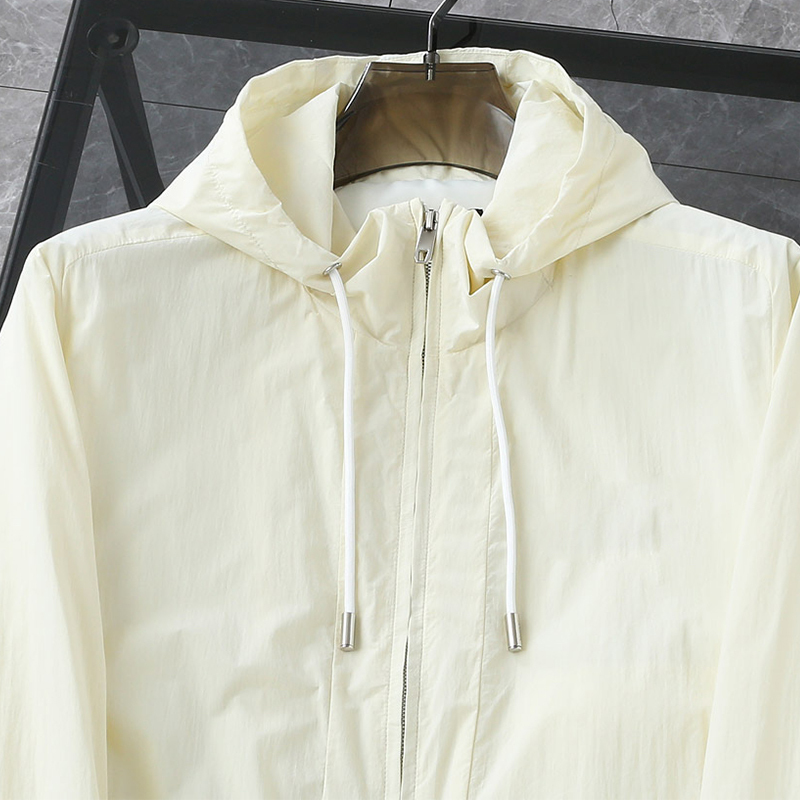 2025 Spring/Summer New Breathable Comfortable Custom Premium Fabric Casual Tailoring Excellent Fit Men's Hooded Jacket