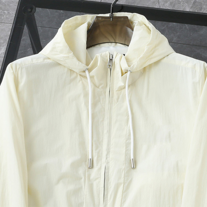 2025 Spring/Summer New Breathable Comfortable Custom Premium Fabric Casual Tailoring Excellent Fit Men's Hooded Jacket