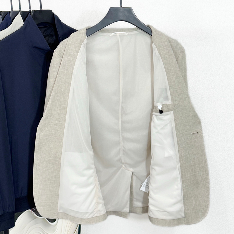 2025 Spring/Summer Luxury Worsted Fabric Premium Tailoring Modern Slim Fit Versatile Elegance Men's Business Casual Blazer