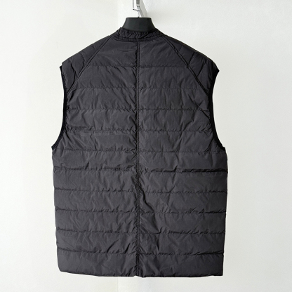 Quilted Stand Collar Puffer Vest – Lightweight Padded Men's Gilet with Modern Fit and Everyday Comfort