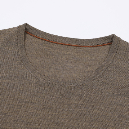 2026 Fall/Winter Icewish Wool Knit Crewneck Sweater – Classic Long Sleeve Men's Pullover