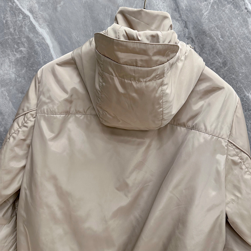 2026 Fall/Winter Lightweight Luxury Hooded Cotton Jacket – Men's Padded Casual Outerwear