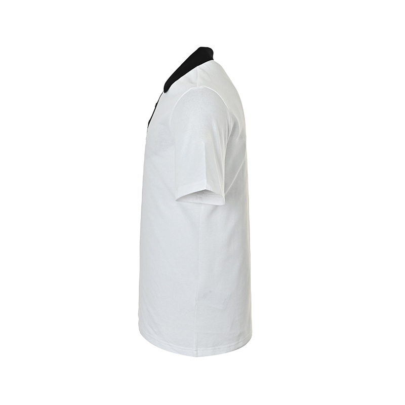 Contrast Collar Signature Letter Embroidered Polo Shirt – Premium Short Sleeve Men's Casual Top