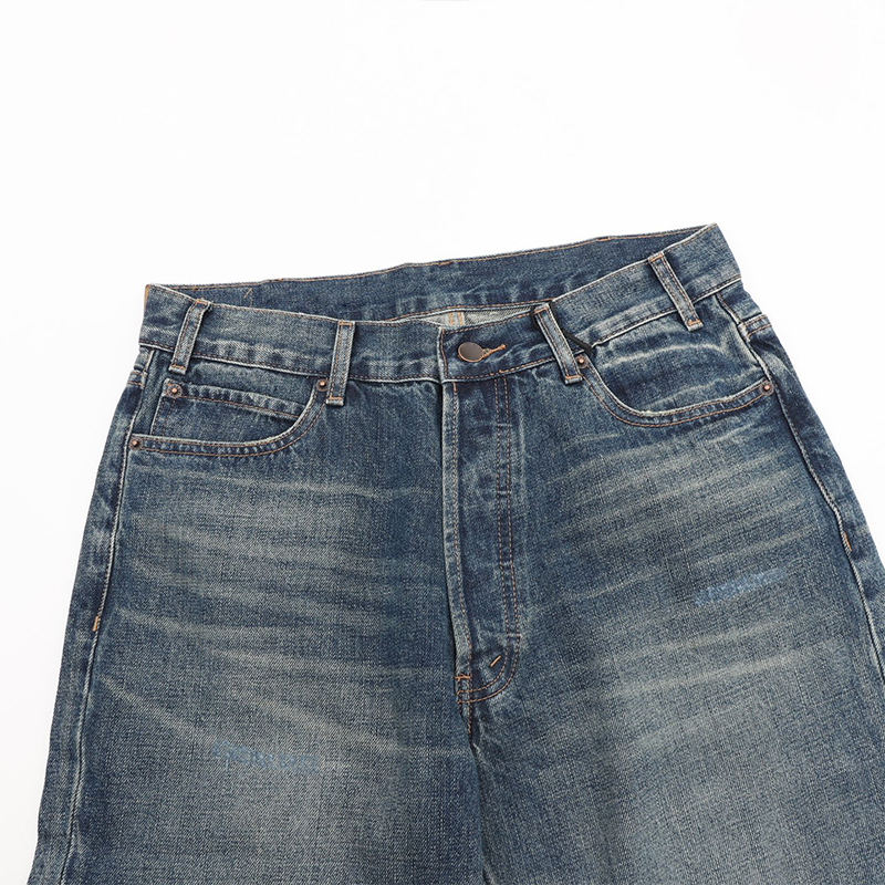 Blue Distressed Jeans – Premium Men's Denim with Vintage Wash and Modern Casual Style