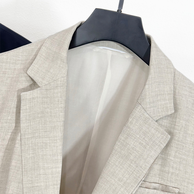 2025 Spring/Summer Luxury Worsted Fabric Premium Tailoring Modern Slim Fit Versatile Elegance Men's Business Casual Blazer