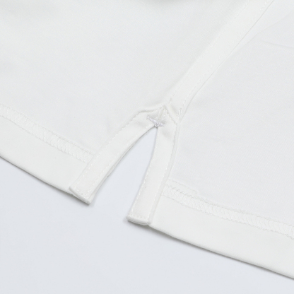2026 Spring/Summer Horse Leather Patch Short Sleeve T-Shirt – Premium White Men's Tee  Short Description