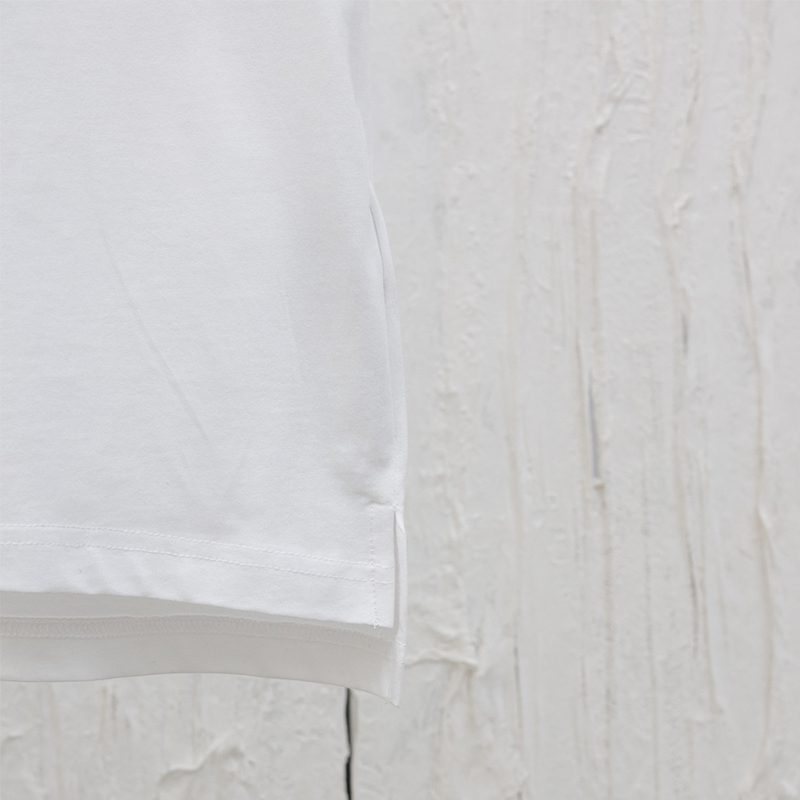 2025 New Fashion Jacquard Fabric, Smooth Soft Comfortable Breathable, Line Design Round Neck Short Sleeve T-Shirt