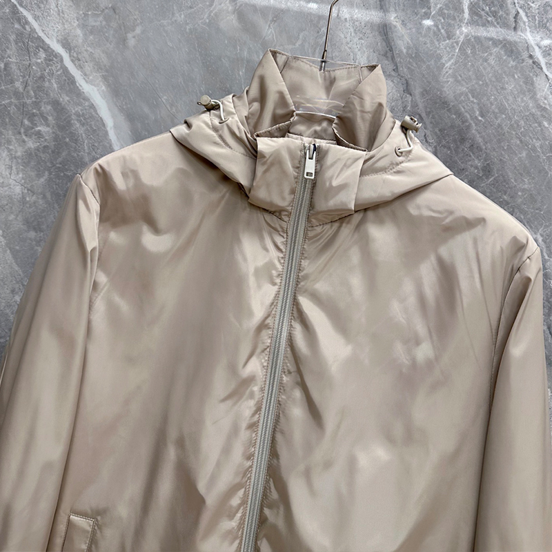 2026 Fall/Winter Lightweight Luxury Hooded Cotton Jacket – Men's Padded Casual Outerwear