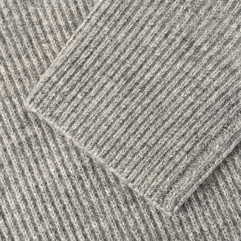 Letter Embroidered Lambswool Sweater – Premium Men's Wool Knit Pullover with Signature Detail