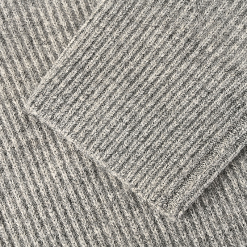 Letter Embroidered Lambswool Sweater – Premium Men's Wool Knit Pullover with Signature Detail