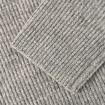 Letter Embroidered Lambswool Sweater – Premium Men's Wool Knit Pullover with Signature Detail